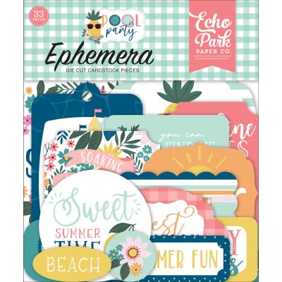 Echo Park Pool Party Die Cuts - Ephemera